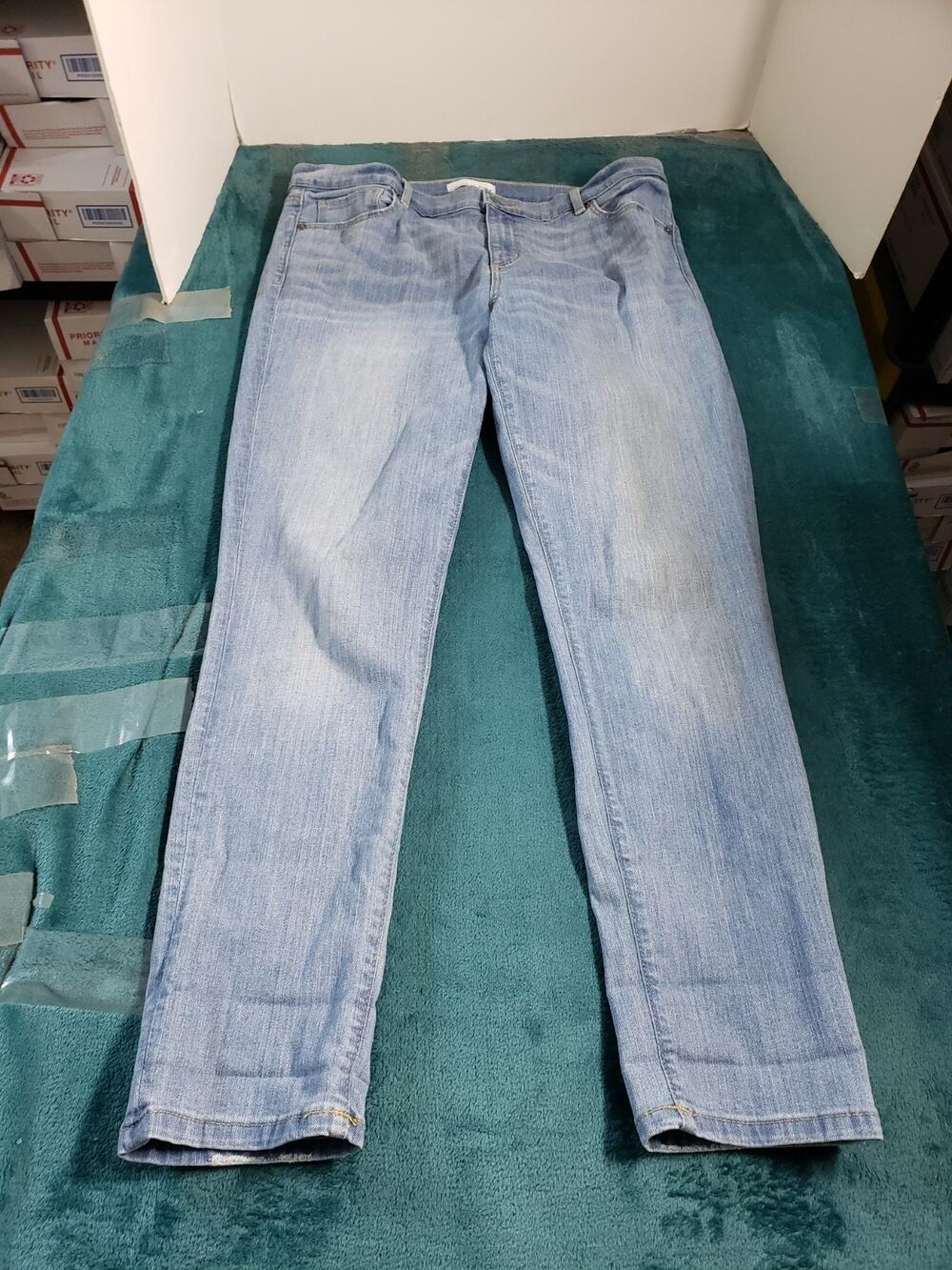 Loft Jeans Size 10 Womens Blue Pants Ladies Denim Modern Skinny Cropped